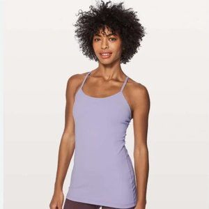 Lululemon Power Y Tank Lilac Size 10 CROPPED